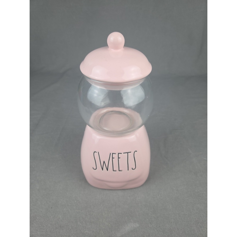 Rae Dunn Pink Sweets Gumball Machine Canister Artisan Collection